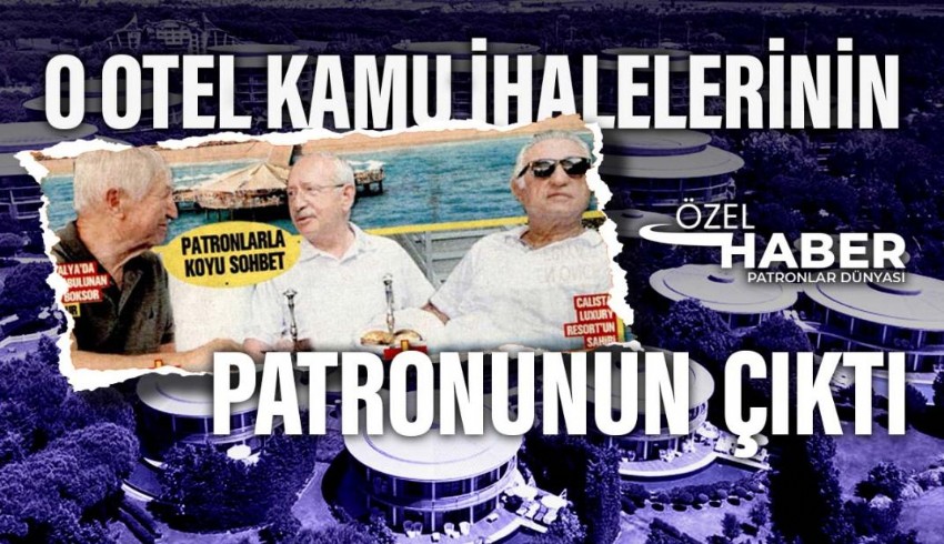 O otel kamu ihalelerinin patronunun çıktı