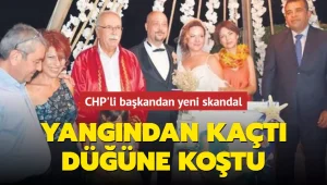 Çanakkale Belediye Başkanından yeni skandal: Yangından kaçtı, düğüne koştu