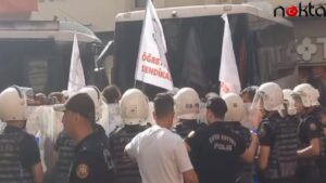 Özel Sektör Öğretmenleri Sendikası’nın eylemine 30 gözaltı