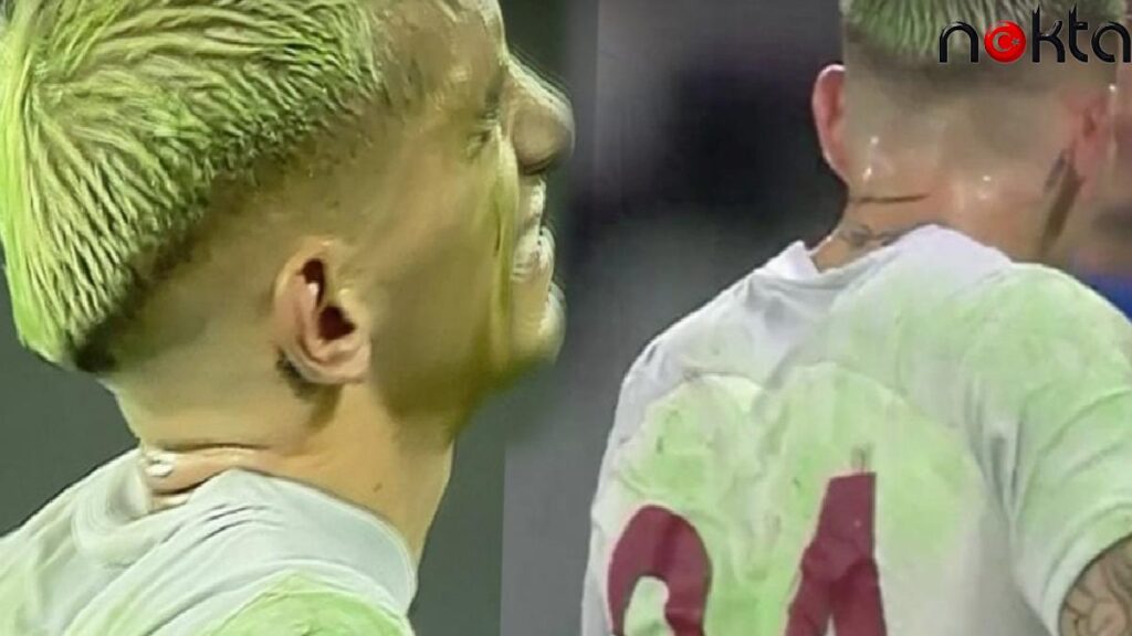 Atatürk Olimpiyat Stadı zeminini boyadılar! Toreira yemyeşil oldu…