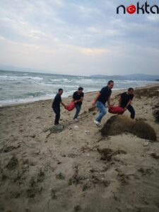 Bursa’da avlanması yasak 5,5 ton kum şırlanı ele geçirildi