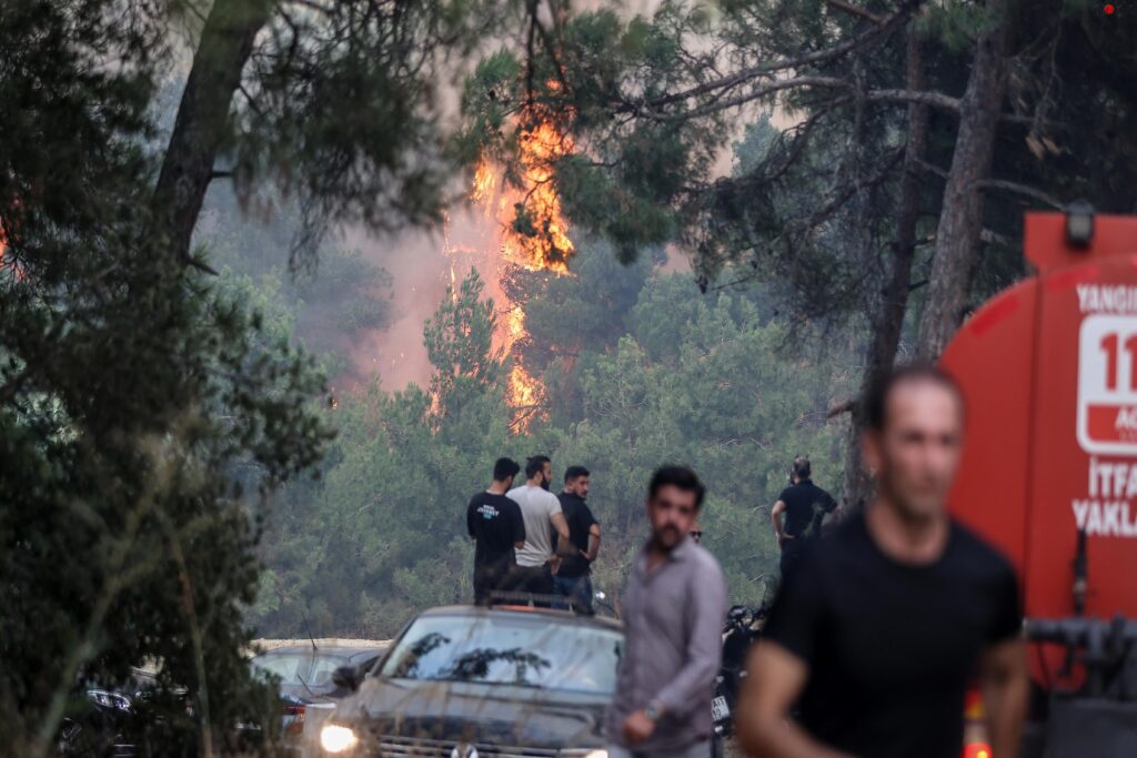 Bursa’da çıkan orman yangınına müdahale ediliyor