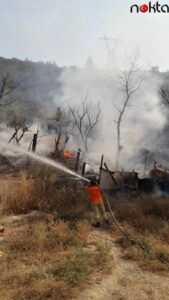Bursa’da tarım arazisinde çıkan yangın söndürüldü