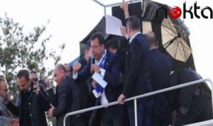 Ekrem İmamoğlu’na taş değil çiçek atmışlar!