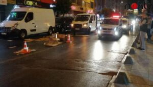 Esenler’de motosikletin çarptığı kadın ağır yaralandı