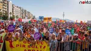 İzmir’de ‘ÇEDES’e Hayır’ mitingi: Devlet, ayrımcı politikalarla bizleri parça parça etmeye çalışıyor