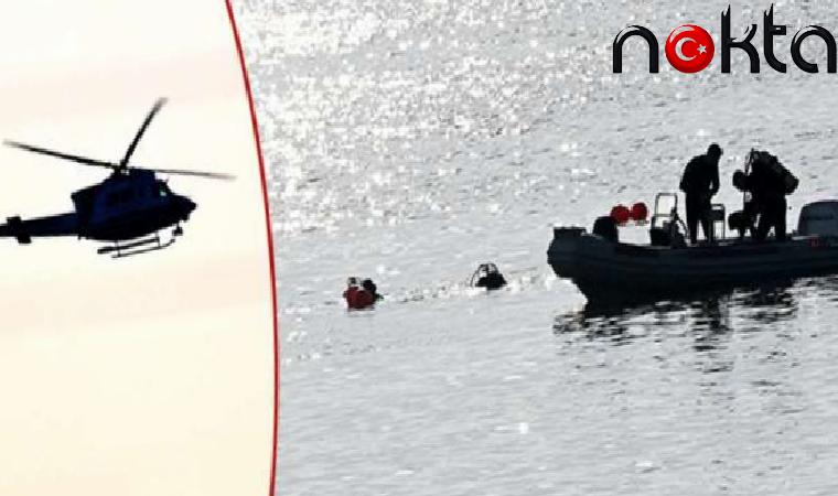 İzmir’de düşen helikopterdeki 3 personelini arama kurtarma çalışmaları sürüyor