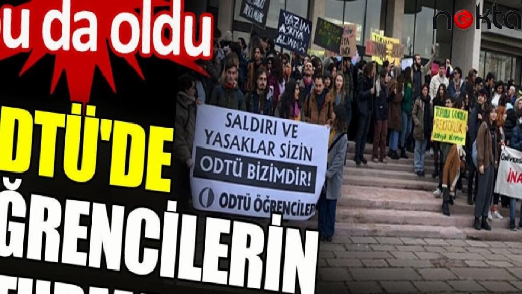 ODTÜ’de öğrencilerin oturması yasaklandı. Sonunda bu da oldu