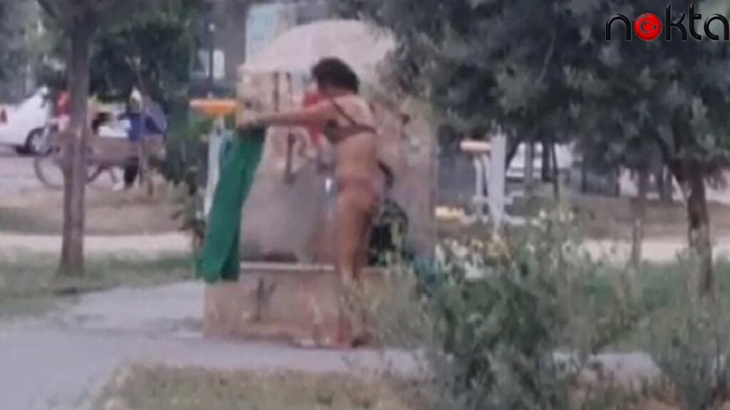 Parkta soyunan kadının yaptıkları herkesi şoke etti