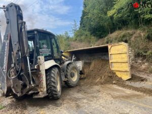 Sakarya’da freni boşalan kamyonun devrilmesi sonucu 1 kişi yaralandı