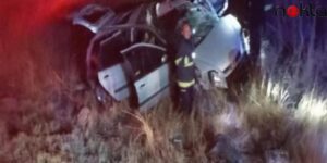 Şarampole Yuvarlanan Araç Felaketi Oldu… Feci Kaza Can Aldı!