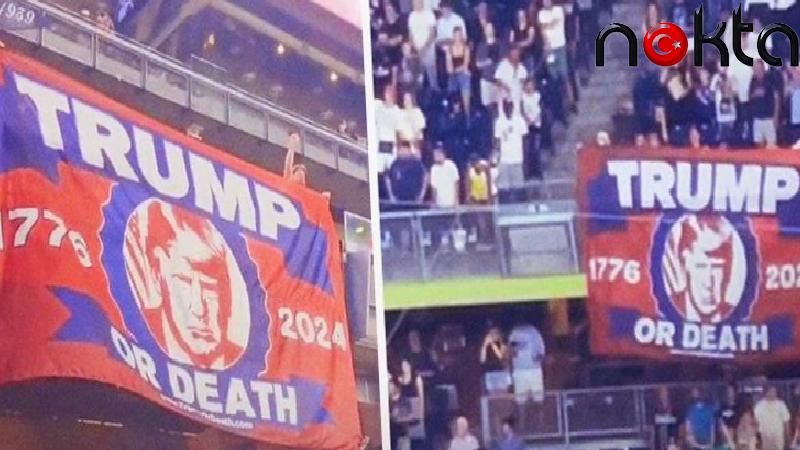 Trump destekçileri, beyzbol maçında “Ya Trump ya Ölüm” pankartı açtı