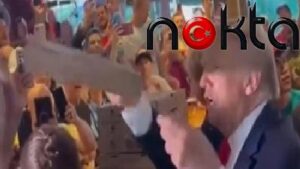 Trump seçmenlerine pizza dağıttı