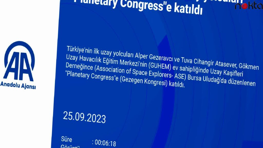 Türkiye’nin ilk uzay yolcuları “Planetary Congress”e katıldı