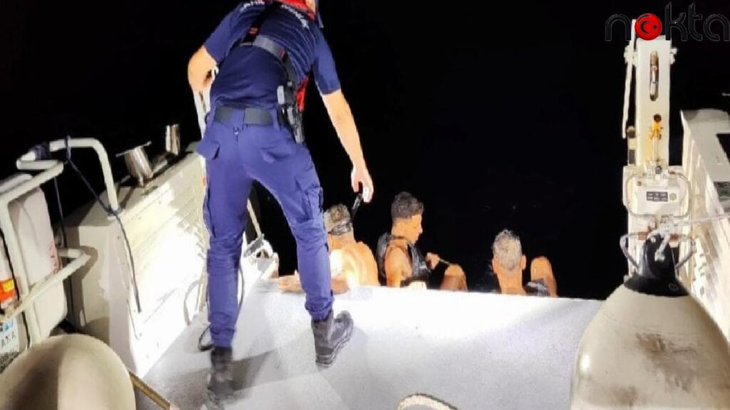 Yüzerek yurt dışına kaçmaya çalıştılar