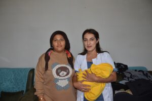 Dağ yöresinde mucize doğum