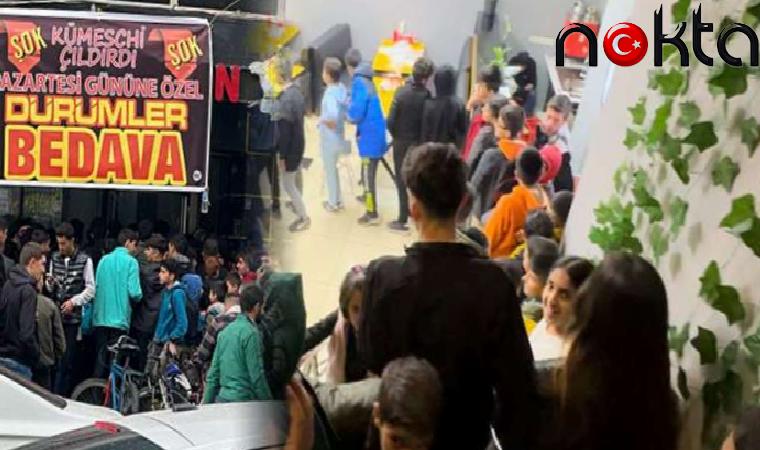 Bu da dürüm izdihamı