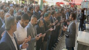 Bursa ve çevre illerde Filistin’de hayatını kaybedenler için gıyabi cenaze namazı kılındı