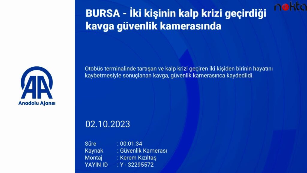 Bursa’da iki kişinin kalp krizi geçirdiği kavga güvenlik kamerasında