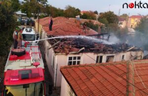 Çanakkale’de evde çıkan yangında hasar oluştu
