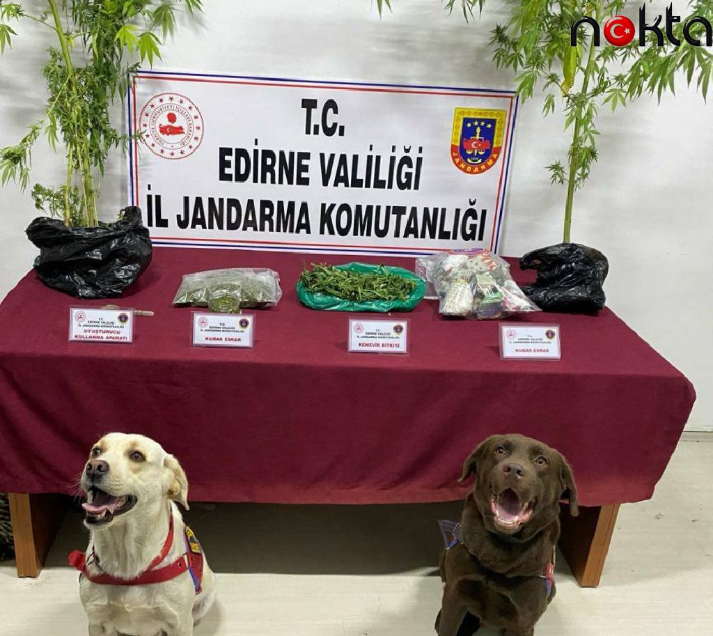 Edirne’de bir evde uyuşturucu ele geçirildi