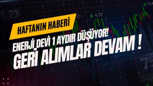 Enerji devi 1 aydır düşüyor! Geri alımlar devam ediyor!
