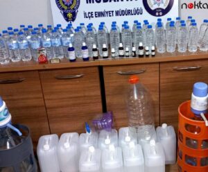 Mudanya’da sahte içki operasyonunda bir şüpheli yakalandı