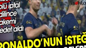 Ronaldo’nun isteği herkesi şaşkına çevirdi. Talisca’nın golü iptal edilince hakemi hedef aldı