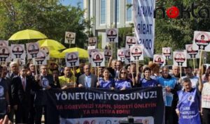 Sağlık emekçilerinden ‘sağlıkta şiddet’ protestosu: ‘Ya gerçekçi adımlar atın ya da istifa edin’