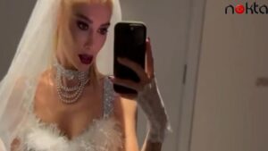 Şeyma Subaşı’dan seksi “gelinlik”