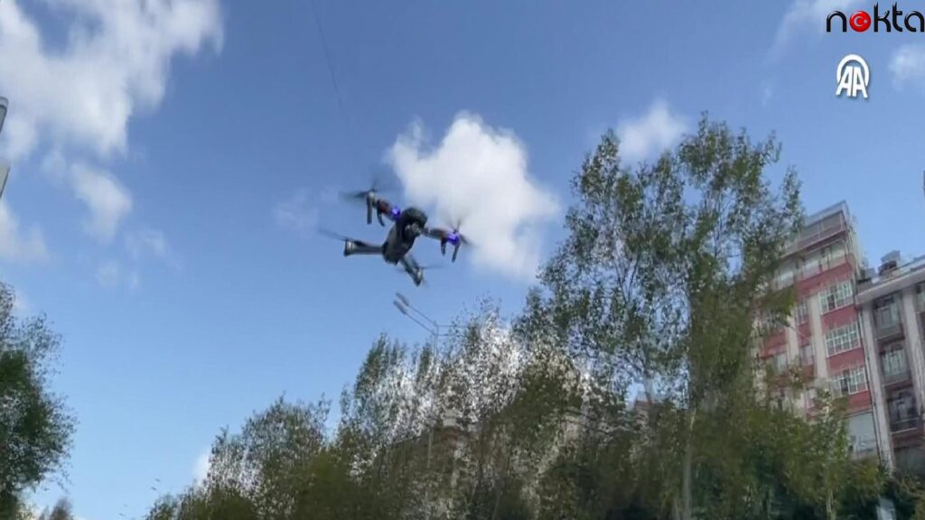 Şişli’de dron destekli kırmızı ışık ihlali denetimi yapıldı
