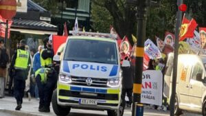 Stockholm’de PKK eylemi
