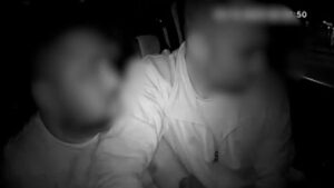 Takside yaşanan dehşet kamerada