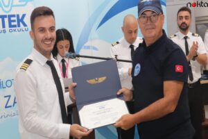 UTEK Uçuş Akademisinde eğitimlerini tamamlayan pilotlar belgelerini aldı