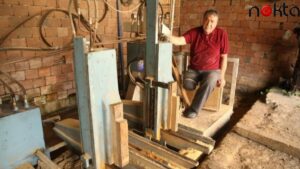 ‘Yılın Ahisi’ marangoz, engeline rağmen mesleğini sürdürüyor