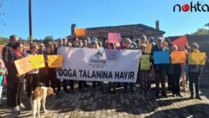 Köylüler tepki gösterdi, maden ocağı sunumu yarıda kesildi