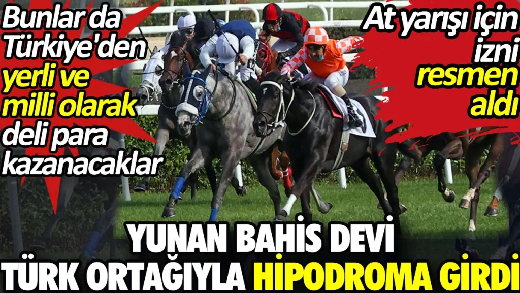 Yunan bahis devi Türk ortağıyla hipodroma girdi