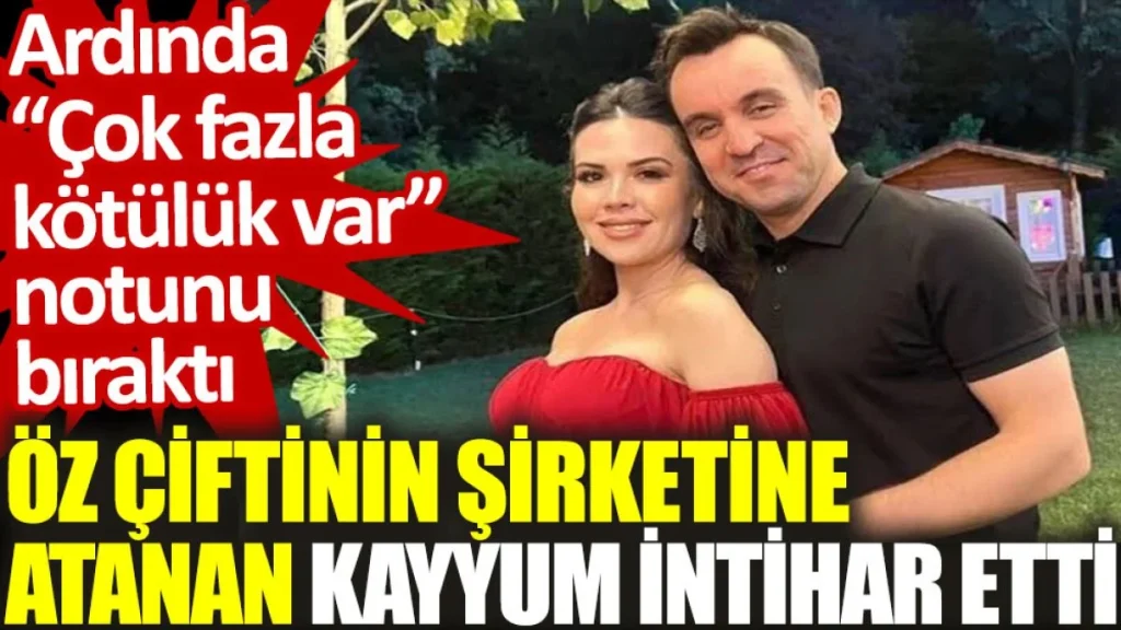 Öz çiftinin şirketine atanan kayyum intihar etti. Ardında “Çok fazla kötülük var” notunu bıraktı