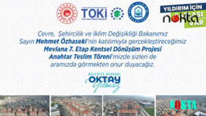 Bursa Yıldırım’da Mevlana 7. Etap Kentsel Dönüşüm Projesi’nin anahtar teslim töreni