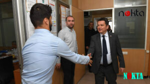 Başkan Aydın mesaiye personeli ziyaret ederek başladı