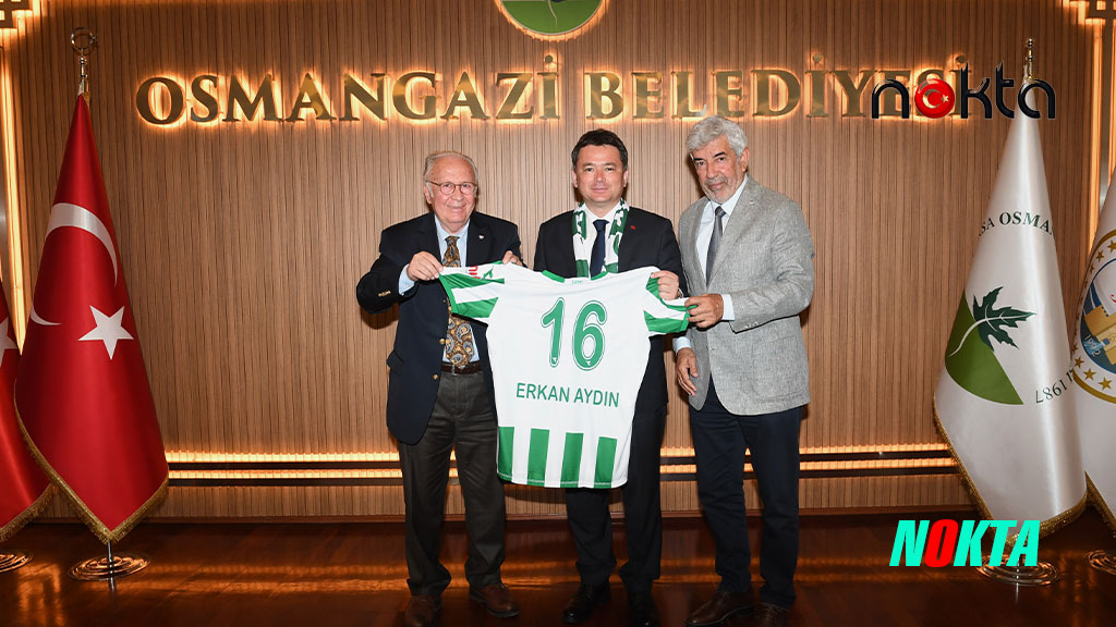 Bursaspor yönetiminden Başkan Erkan Aydın’a ziyaret