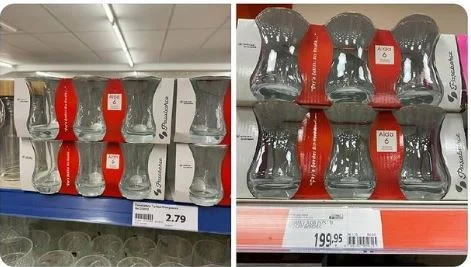 Paşabahçe ürünü Hollanda’da 96 TL Türkiye’de 200 TL’ye satılıyor