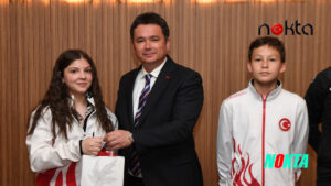 Şampiyon sporculardan Başkan Aydın’a ziyaret