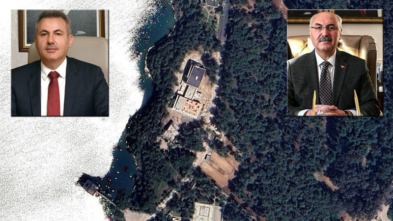 Valilerin saunalı yavru sarayı!