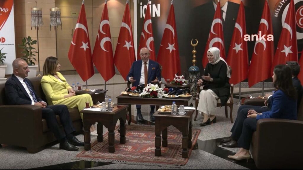 AKP-MHP bayramlaşmasında dikkat çeken ‘ikram’ diyaloğu