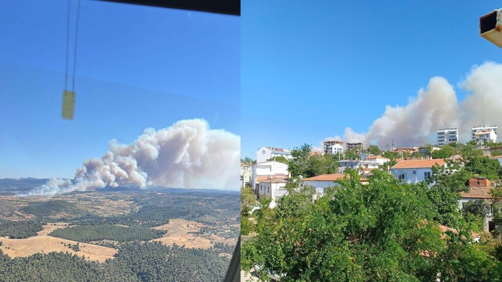 Çanakkale’de bir orman yangını daha