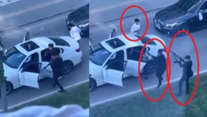 Düğün magandaları uzun namlulu silahla havaya ateş açtı