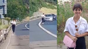 TEM’de tehlikeyi göze aldı: Araçları tek tek durdurdu