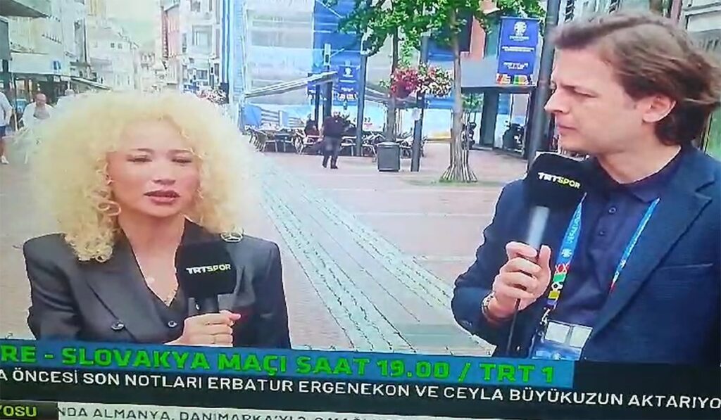 TRT’de canlı yayın kazası…