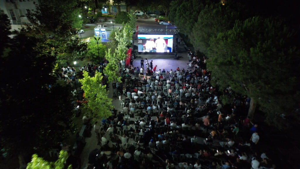 Yıldırım’da Dev Ekranda Milli Maç Heyecanı